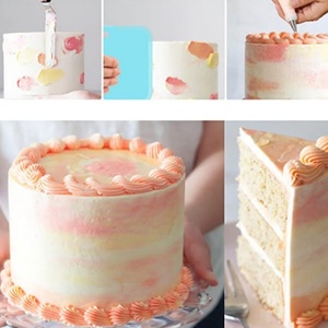 Stainless Steel Eco-Friendly Disposable Cake Mould Set with Icing Smoother and Spatula 1 Piece Dishwasher Safe - Product Image 5