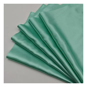 Umweltfreundlicher Organischer 100% Polyester Satin-Stoff 50D*75D Fleckabweisend Schnelltrocknend Leichtgewichtig Unifarben Gefärbt für Kleidung Taschen Spielzeug - Product Image 1
