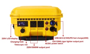 Station d'alimentation portable 220V 3000W 6216Wh rechargeable pour camping hors réseau avec panneaux solaires - Meilleures ventes - Product Image 2