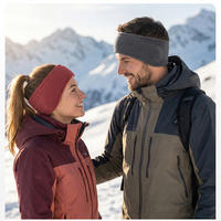 Bandeaux coupe-vent avec protection pour les oreilles, cache-oreilles chauffants en polaire pour l'hiver, pour hommes et unisexe, pour la course à pied