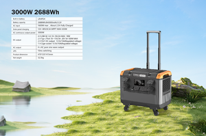 <span class=keywords><strong>Chargeur</strong></span> solaire 3000W MPPT Power Bank Portable Energy Storage Power Station Home Inverter Jump Starter Flashlight 400W Panel - Product Image 2