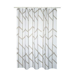 Cortina de ducha de tela de poliéster con diseño geométrico de árbol, 180x200 cm, decoración para baño - Product Image 1