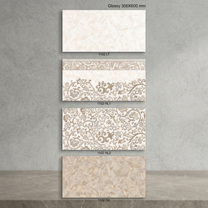 300x600mm Carreaux muraux en céramique décoratifs 12x24 Porcelaine de conception de fleurs numériques pour l'approvisionnement en gros intérieur - Product Image 5