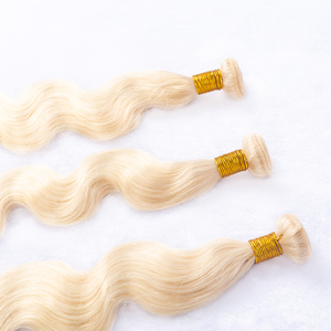 Extensions de cheveux brésiliens lisses à double trame de 30 pouces, couleur blonde 613, style bouclé <span class=keywords><strong>blond</strong></span> miel, mèches de cheveux humains pour tissage - Product Image 2