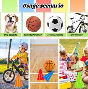 2026 Yüksek Kaliteli Çeviklik Konileri <span class=keywords><strong>PE</strong></span> Spor Aktivitesi Futbol Basketbol Antrenman Konileri Futbol Antrenmanı İçin Uygundur - Product Image 4