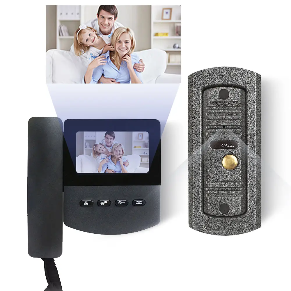 XH-453 hình ảnh chuông cửa âm thanh liên lạc cho biệt thự máy ảnh video Cửa Điện thoại liên lạc sonnette video