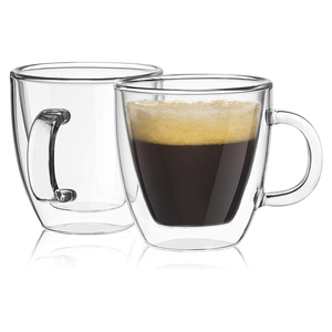 Hot bán 5.4Oz 150ml rõ ràng thủy tinh borosilicate Ly Cà Phê Đôi tường nhiệt cách điện cà phê pha cà phê Espresso Cappuccino cốc - Product Image 1