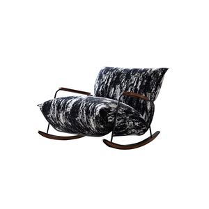 Poltrona <span class=keywords><strong>a</strong></span> <span class=keywords><strong>dondolo</strong></span> singola moderna <span class=keywords><strong>per</strong></span> allattamento, relax in giardino, camera da letto e terrazza - Product Image 1