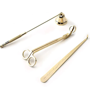 Kerzen herstellens darf Wick Trimmer Set Kerze Snuffer Kerze Schere Kit benutzer definierte Logo Gold Kerze Snuffer - Product Image 2