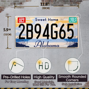 <span class=keywords><strong>Collection</strong></span> de plaques d'<span class=keywords><strong>immatriculation</strong></span> américaines vintage en métal, décoration murale rustique pour garage, pour les passionnés de voitures - Product Image 5