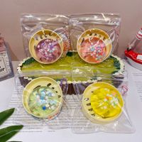 Jouet Squishy en forme de Boulette Vapeur de Simulation, Mini Dumplings avec Vapeur, Jouets à Presser, Jouet Anti-Stress Doux en Cristal
