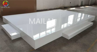 Vente d'usine OEM, scène de mariage en acrylique blanc, scène de danse pour fête