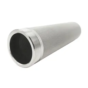 SS304 ve 316 sinterlenmiş örgü filtre polimer kartuşu için tasarlanmış yüksek sıcaklık ve yüksek akış uygulamaları için