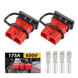 <b>Anderson</b> <b>Plug</b> Connector 175A 600V Red For Automotive Battery Wiring - Product Image 1