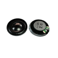 Haut-parleur passif JL-202 de haute qualité, 28 mm, 8 ohms, 1 W, en Mylar, étanche, ultra-fin, conforme ROHS, avec coque en fer et aimant interne, portable