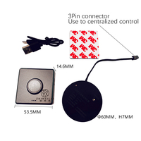 Commande centralisée sans fil rechargeable 12V 24V Infrarouge Mouvement humain Lumière LED Interrupteur intelligent Capteur de mouvement du corps Interrupteur