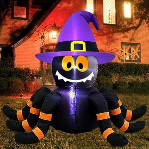 Logo Gonfiabile a Forma di Zucca e Ragno per Halloween, Gigante Creatura Gonfiabile con Corpo di Zucca e Zampe di Ragno - Product Image 2