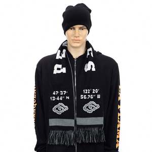 مطبوعة مخصصة تصميم الساخن بيع دنة كابل الحياكة وشاح قبعة و طقم قفازات - Product Image 2