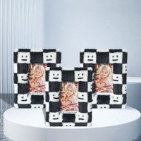 Cadre photo en peluche avec logo personnalisé, style européen, support d'affichage rectangulaire en tissu Teddy avec couleur personnalisée
