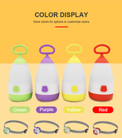 Lanterne de camping rechargeable pour enfants, lampe torche LED pour garçons, source de lumière LED, utilisation à domicile, en extérieur, en randonnée, à l'hôtel, ABS rouge et blanc, certifiée ROHS