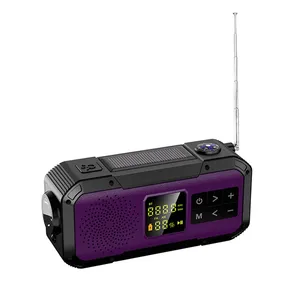 D589 Draadloze Bt Speaker Internationale Radio Emergency Apparatuur Solar Radio Outdoor Draagbare Draadloze Audio Speakers