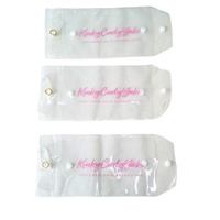 Bolsas de extensión de cabello de paquete de plástico de pvc transparente de lujo logotipo personalizado para el cabello