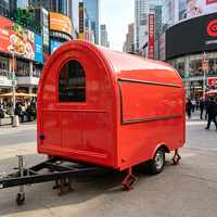 Camion de cuisine mobile de haute qualité, cuisine ronde pour festivals, nourriture de rue et événements