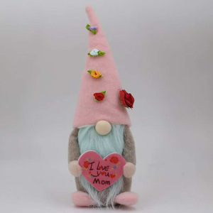 Nouvelle Figurine Créative de la Fête des Mères, Poupée <span class=keywords><strong>Sans</strong></span> <span class=keywords><strong>Visage</strong></span> en Forme de Cœur avec Chapeau Haut, Rudolph Debout, Modèle 0520, Vente en Gros Transfrontalière - Product Image 4