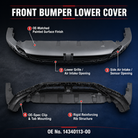 Nouvelle couverture inférieure du pare-chocs avant 14340113-00, remplacement pour BYD Song Pro DM-i