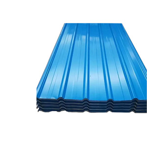 Prix discount d'usine matériaux de toiture de haute qualité 2mm plaques d'acier galvanisées pré-peintes tôle de toiture en acier ondulé - Product Image 1