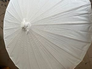 Sombrillas de Papel Blancas Guansen para Manualidades, Decoración de Bodas, Accesorios para Fotos, Sombrillas Japonesas para Niños - Product Image 4