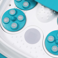 Mimir MZD-03H certifié CE ROHS ETL, bain de pieds massant automatique sans fil à commande LCD pour usage domestique, pliable, avec fonction rotative