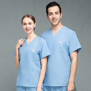 Wholesale Anti Wrinkle Fashionable Jogger <b>Pants</b> Multi-Pockets Nursing Medical Scrub Set Hospital Uniform - Product Image 6