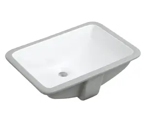 Modern tasarım Retangular banyo Sink lavabo yüksek kaliteli el yapımı seramik lavabo 20 inç