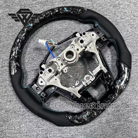 Volant de voiture en carbone forgé bleu personnalisé adapté pour Toyota Hilux LC300 Hilux Fortuner Land Cruiser GR Corolla LC79