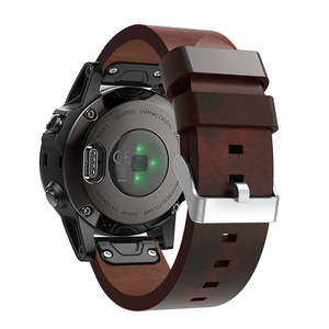 Lionorm Premium bracelet en cuir à dégagement rapide pour Garmin <span class=keywords><strong>Fenix</strong></span> 8/7/6/<span class=keywords><strong>5</strong></span> 22mm bracelet de montre en cuir accessoires de montre de Sport d'affaires - Product Image 2