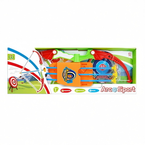 Juego de arco deportivo de 55 cm con flechas y diana para niños, para jugar al aire libre - Product Image 2