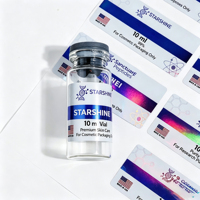 Étiquettes adhésives personnalisées imperméables avec numéros de série pour flacons cosmétiques en verre de 3 ml/10 ml (rouge à lèvres)
