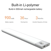 Éclairage magnétique sous le comptoir Veilleuse à détecteur de mouvement à LED pour placard, armoire, escalier