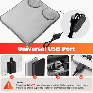 Электрический коврик для ног с подогревом, мягкий плюшевый грелка для ног, бытовой коврик для согревания ног с 4 уровнями нагрева - Product Image 2