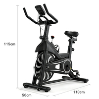 Vélo de spinning magnétique d'intérieur en acier robuste pour musculation et fitness quotidien unisexe