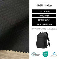 Tissu Ripstop 100% Nylon 200D*200D 60GSM Coupe-Vent et Résistant aux Déchirures pour Bagages d'Extérieur, Auvents, Sacs à Dos avec Revêtement PU/PVC/TPU/TPE