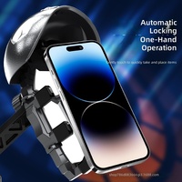 Support de téléphone en plastique pour vélo, fixation antichoc pour casque de vélo électrique avec pare-soleil de type pieuvre