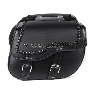 Motorefit 1 par de la motocicleta de cuero de la PU lado alforjas impermeable lado bolsas de herramientas de la motocicleta lado <span class=keywords><strong>casco</strong></span> en bolsas de viaje - Product Image 2