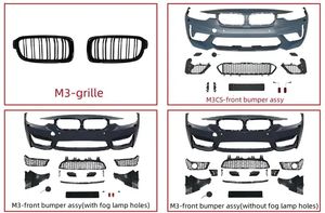 N f30 M3 style pour <span class=keywords><strong>BMW</strong></span> série 3 F30 M3 2013-2018 PP pare-chocs bodykit jupes latérales tuyau d'échappement et capot garde-boue <span class=keywords><strong>BMW</strong></span> F30 accessoires - Product Image 4