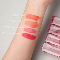 Gloss à lèvres en gros, liquide, teinte gelée, rouge à lèvres, fard à paupières, design 3 en 1, gloss à lèvres, rouge à lèvres, marque privée, fournisseur de gloss à lèvres
