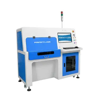 Perfect Laser - 20w Solar Panel Fiber Cutting Machine Solar Cell Wafer Laser Scribing Machine With Full Cabinet