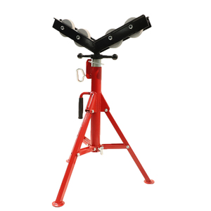 1107R <b>Folding</b> Roller-head Pipe Vise Pipe Stand to Support Pipes 36 Inches Max. - Product Image 1