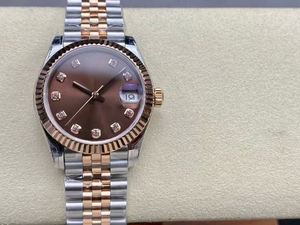 Reloj mecánico automático de lujo de diseñador de primera categoría con incrustaciones de diamantes y circonia - Cristal de zafiro de 40 mm con manecillas - Product Image 3