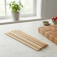 Brochettes de barbecue longues en bambou naturel de qualité alimentaire, écologiques, biodégradables, pointues, portables pour camping en extérieur et grillades au charbon de bois